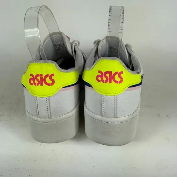 Asics Japan S Platform Sneakers Women's 8 White Leather Lace-Up Athletic Shoes - Picture 7 of 10
